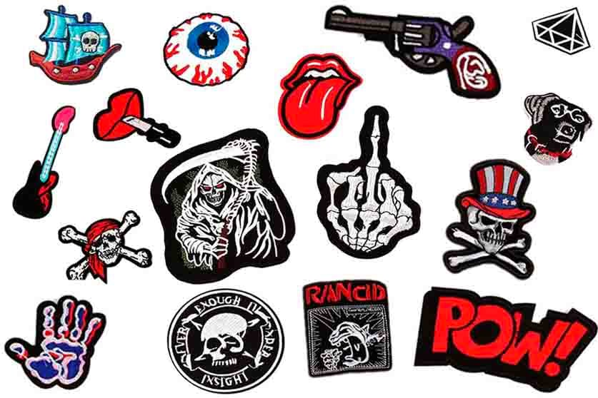 The Death apliques bordados de hierro en parches por PATCH CUBE
